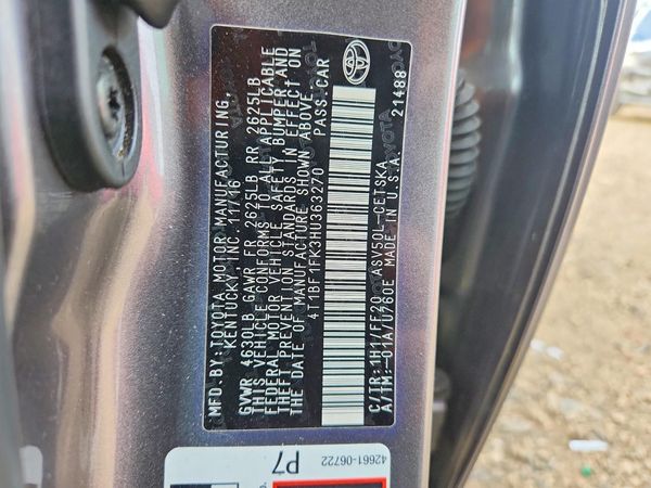 2017 TOYOTA CAMRY
