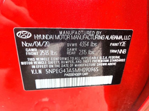 2021 HYUNDAI SONATA