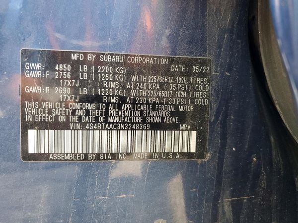 2022 SUBARU OUTBACK
