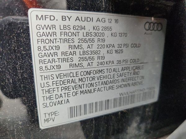 2017 AUDI Q7