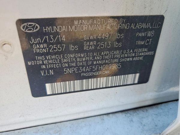 2015 HYUNDAI SONATA