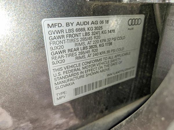 2018 AUDI Q7 quattro Premium Plus