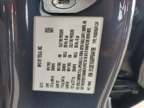 2023 TESLA MODEL 3
