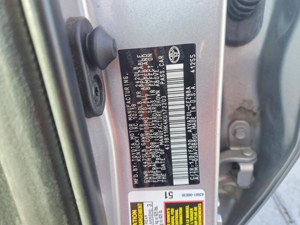 2019 TOYOTA CAMRY L/LE/SE/XLE