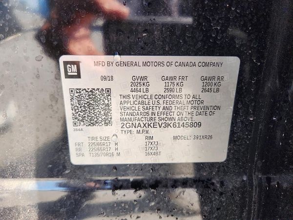 2019 CHEVROLET EQUINOX LT (1LT)