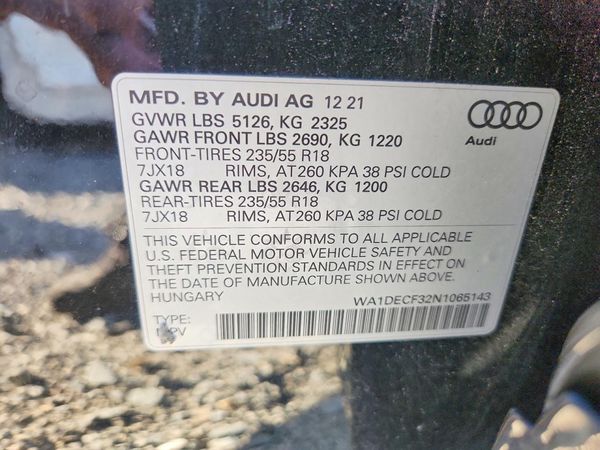 2022 AUDI Q3