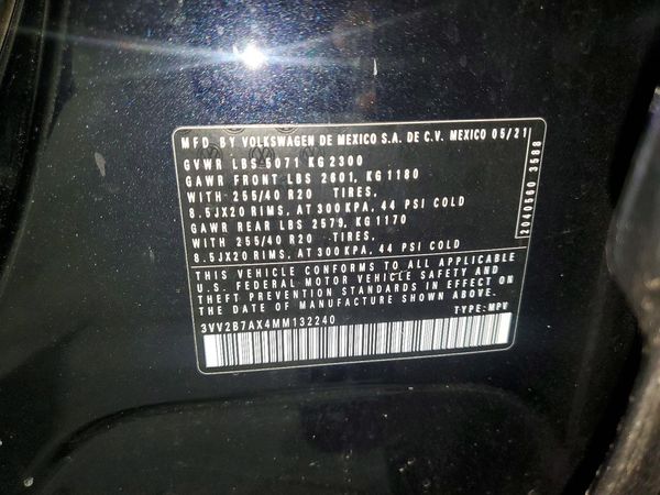 2021 VOLKSWAGEN TIGUAN