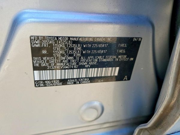 2016 TOYOTA RAV4 LE (X Grade)
