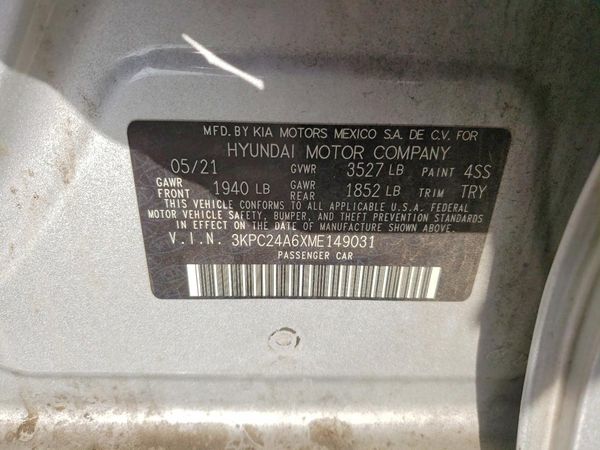 2021 HYUNDAI ACCENT SE & SEL — VINS