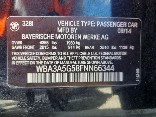 2015 BMW 328