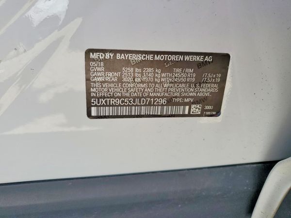 2018 BMW X3 sDrive30i