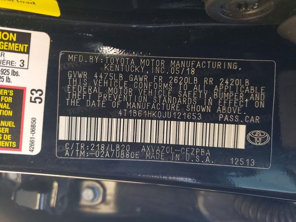 2017 TOYOTA CAMRY