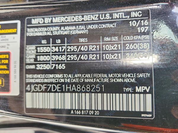 2017 MERCEDES-BENZ GLS