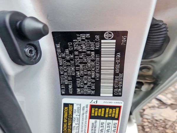 2014 TOYOTA CAMRY