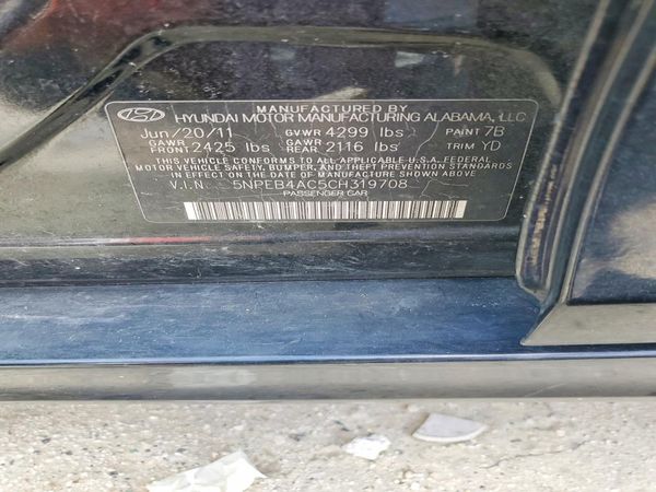 2012 HYUNDAI SONATA Middle-low level