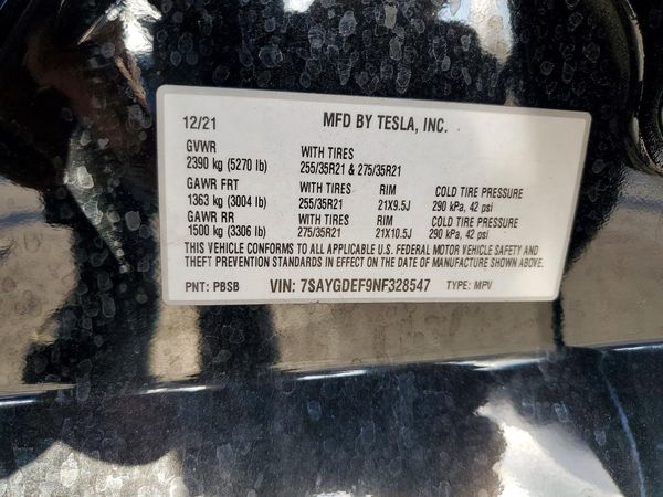 2022 TESLA MODEL Y