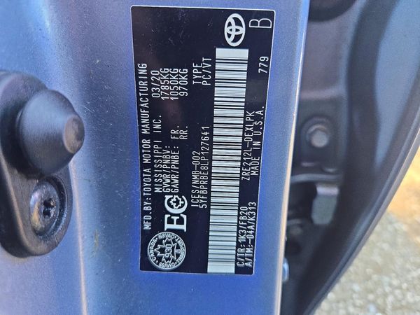 2020 TOYOTA COROLLA LE