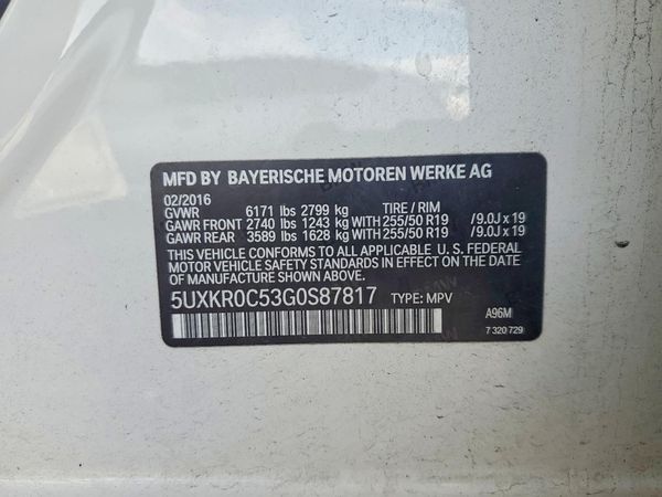 2016 BMW X5 xDrive35i