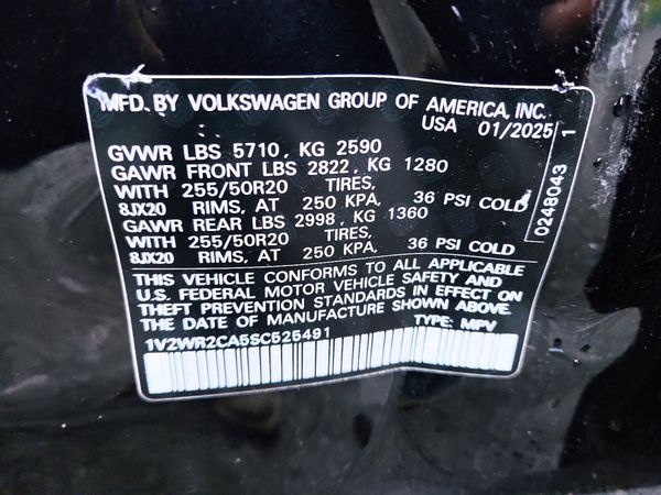 2025 VOLKSWAGEN ATLAS