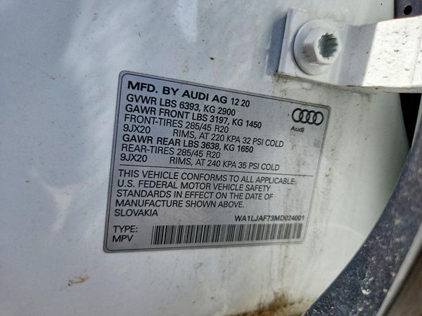 2021 AUDI Q7 quattro Premium Plus