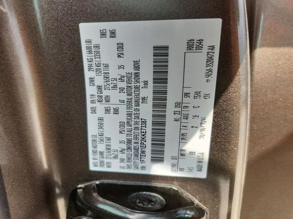 2019 FORD F150