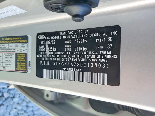 2013 KIA OPTIMA EX