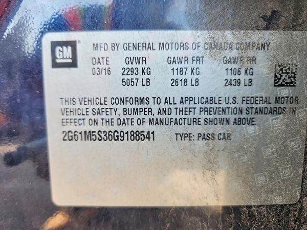 2016 CADILLAC XTS Luxury — VINS