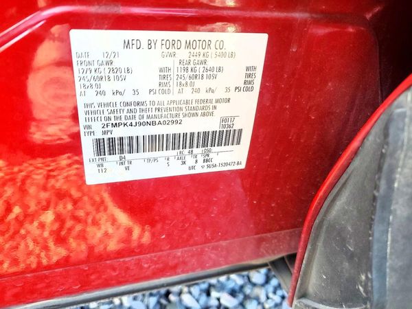 2022 FORD EDGE