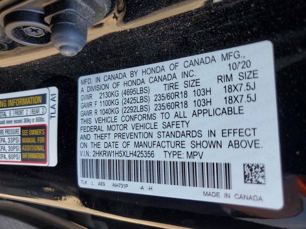 2020 HONDA CR-V EX