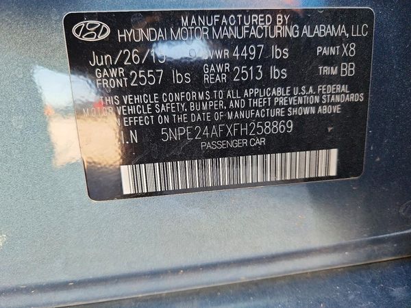 2015 HYUNDAI SONATA SE, ECO