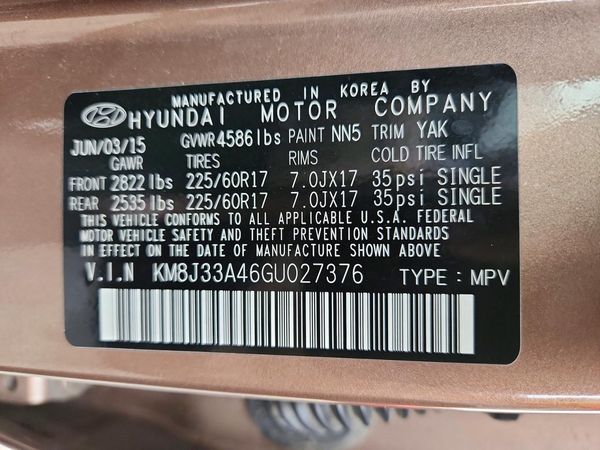 2016 HYUNDAI TUCSON