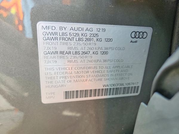 2020 AUDI Q3 S Line quattro Premium