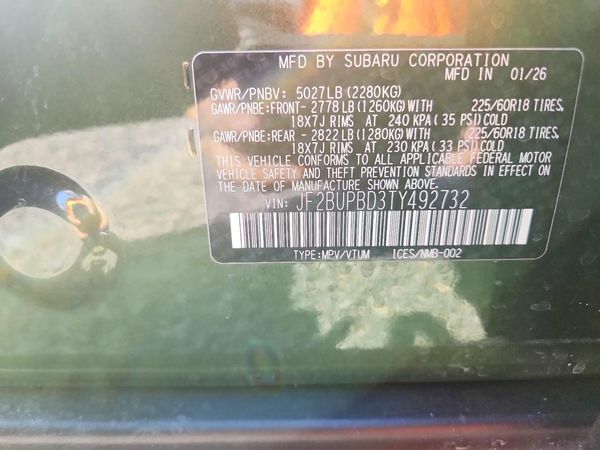 2026 SUBARU OUTBACK