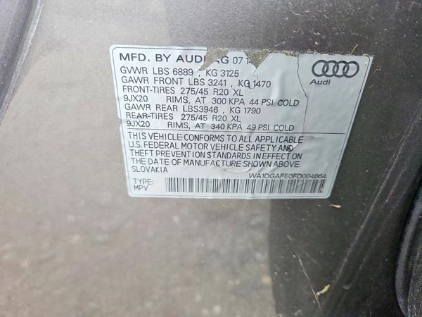 2015 AUDI Q7 S Line Prestige