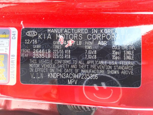 2017 KIA SPORTAGE EX