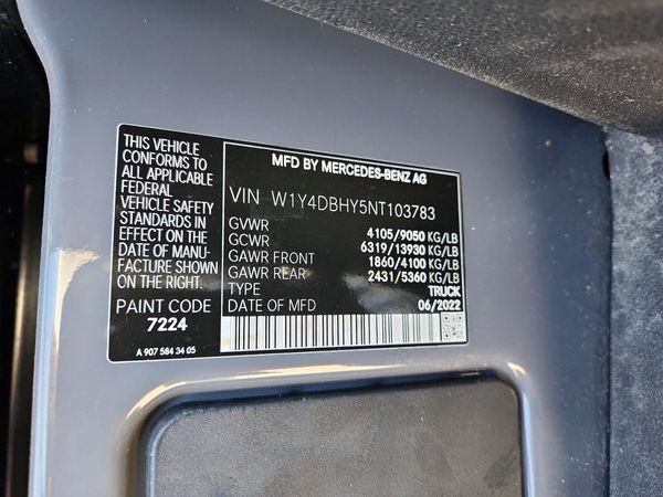 2022 MERCEDES-BENZ SPRINTER 907 (VS30)