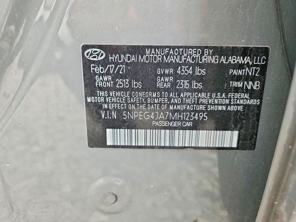 2021 HYUNDAI SONATA SE