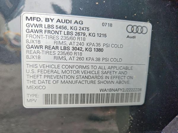 2018 AUDI Q5 quattro Premium Plus