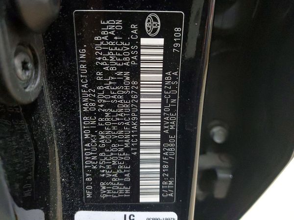 2023 TOYOTA CAMRY LE