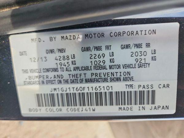 2015 MAZDA 6
