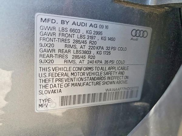 2017 AUDI Q7 quattro Premium