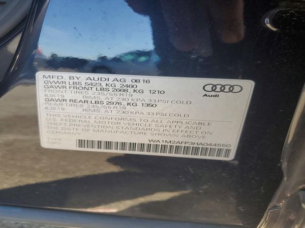 2017 AUDI Q5 quattro Premium Plus