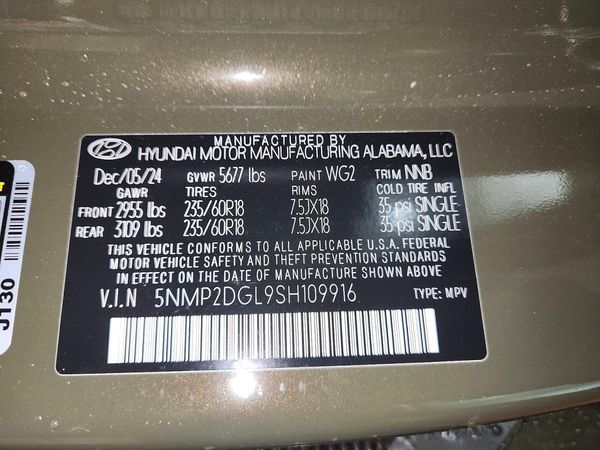 2025 HYUNDAI SANTA FE SEL