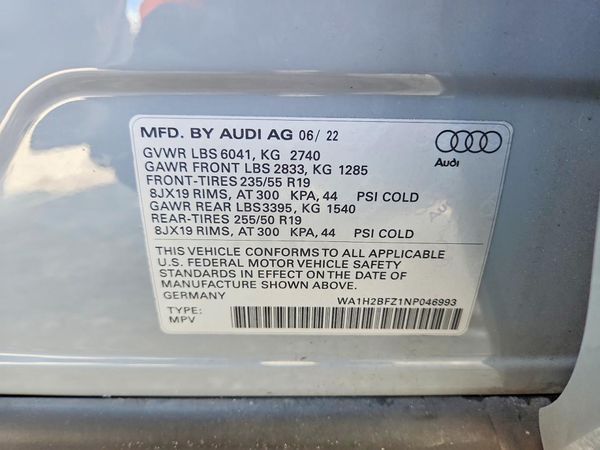 2022 AUDI Q4 E-TRON quattro Premium Plus