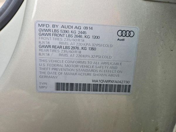 2015 AUDI Q5