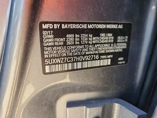 2017 BMW X3