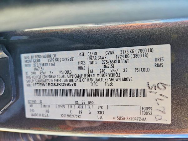 2018 FORD F150