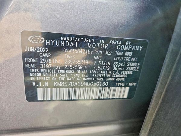 2022 HYUNDAI SANTA FE