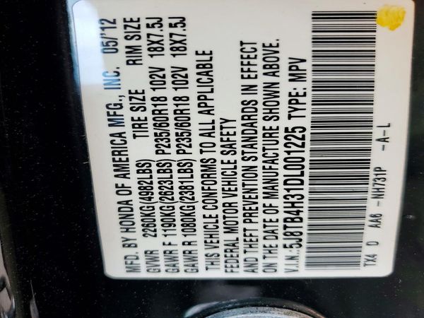 2013 ACURA RDX