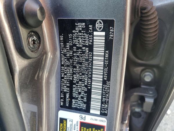 2015 TOYOTA CAMRY
